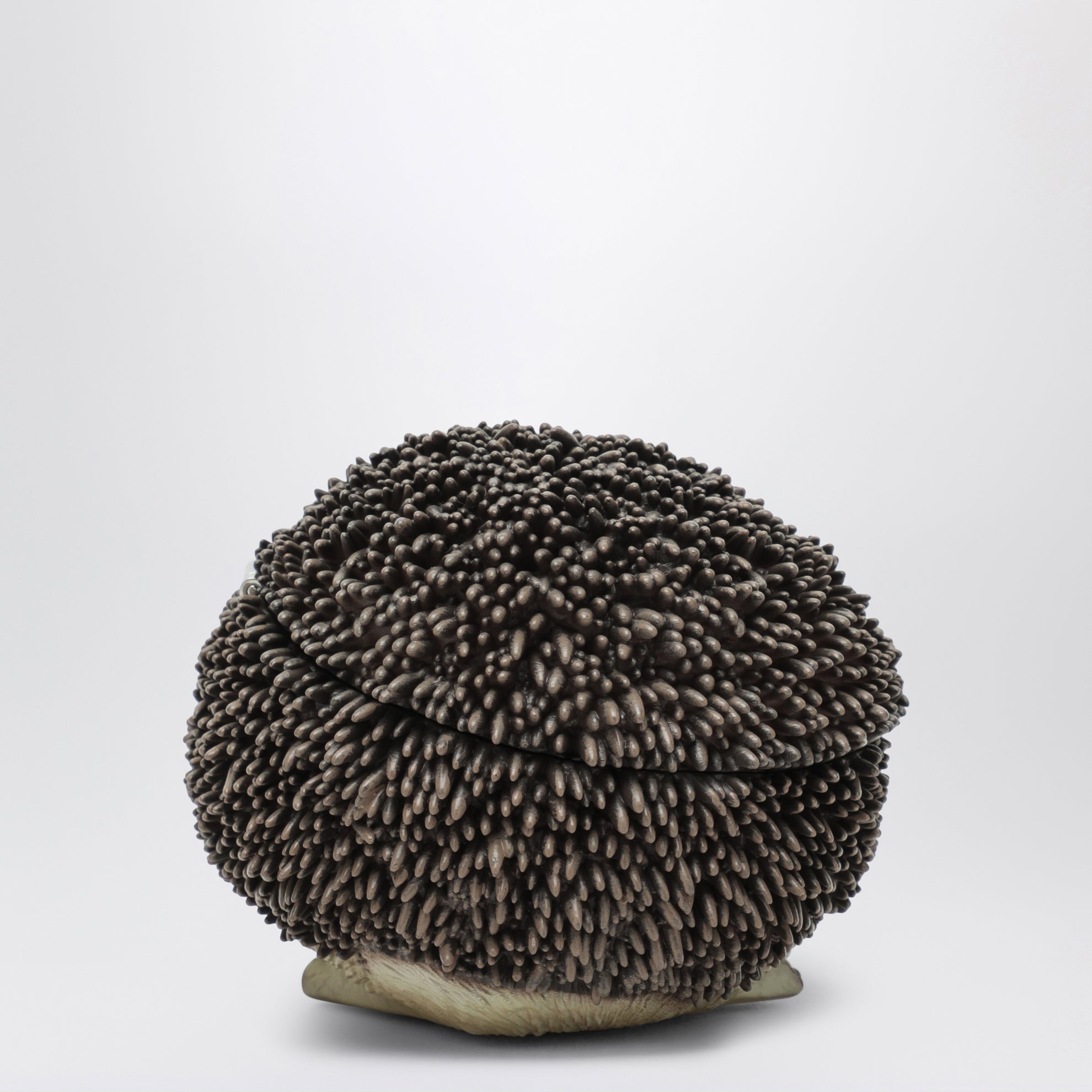 Clutch Hedgehog a forma di riccio marrone in resina