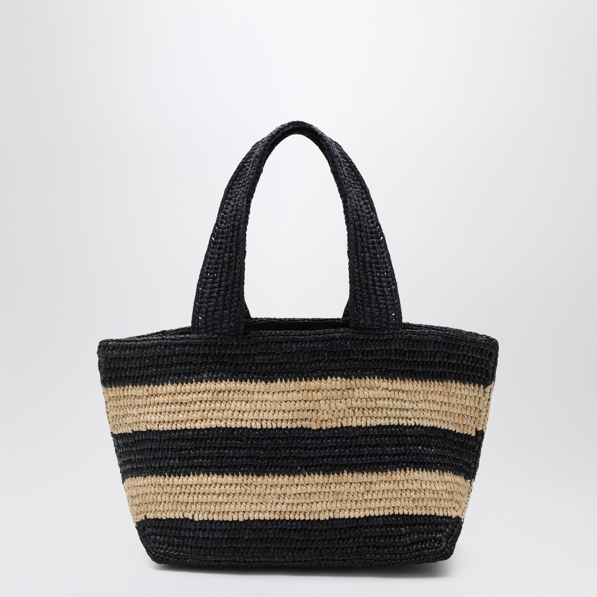 Borsa Shopping a Trapezio PM in rafia
