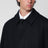 Grey single-breasted coat in wool and cashmere