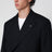 Blue double-breasted jacket in wool with pinstripe pattern