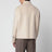 Giacca con zip beige in lana e cashmere