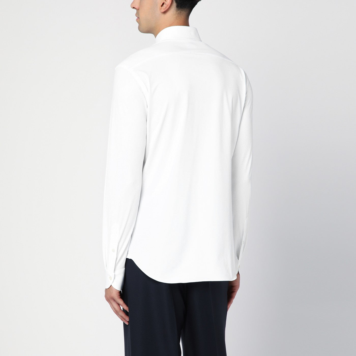 Weißes Hemd Active Slim aus Twill