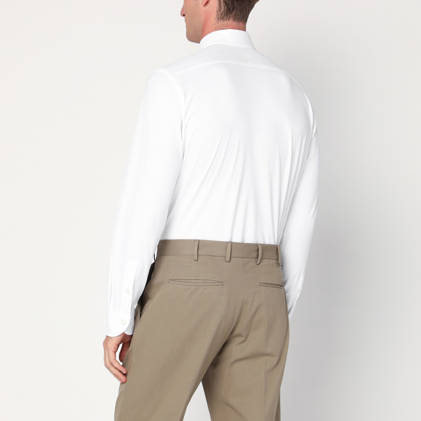 White Active twill shirt