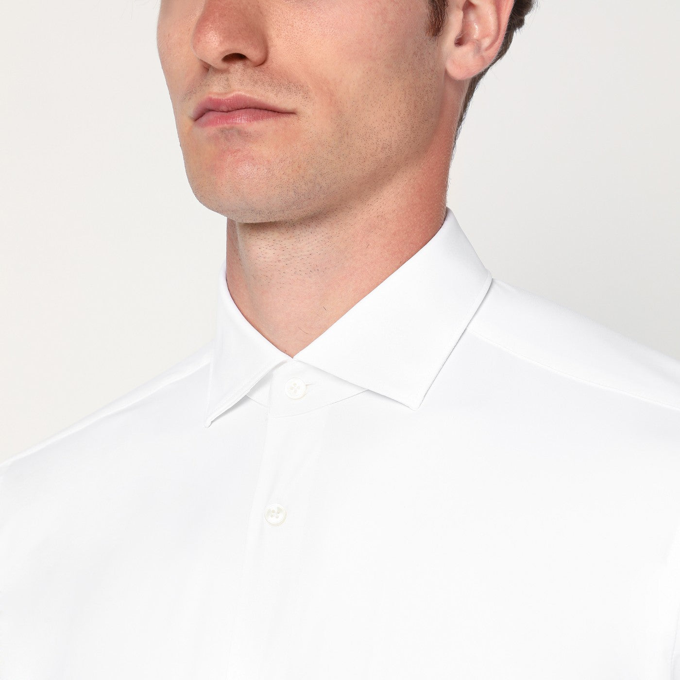 White Active twill shirt