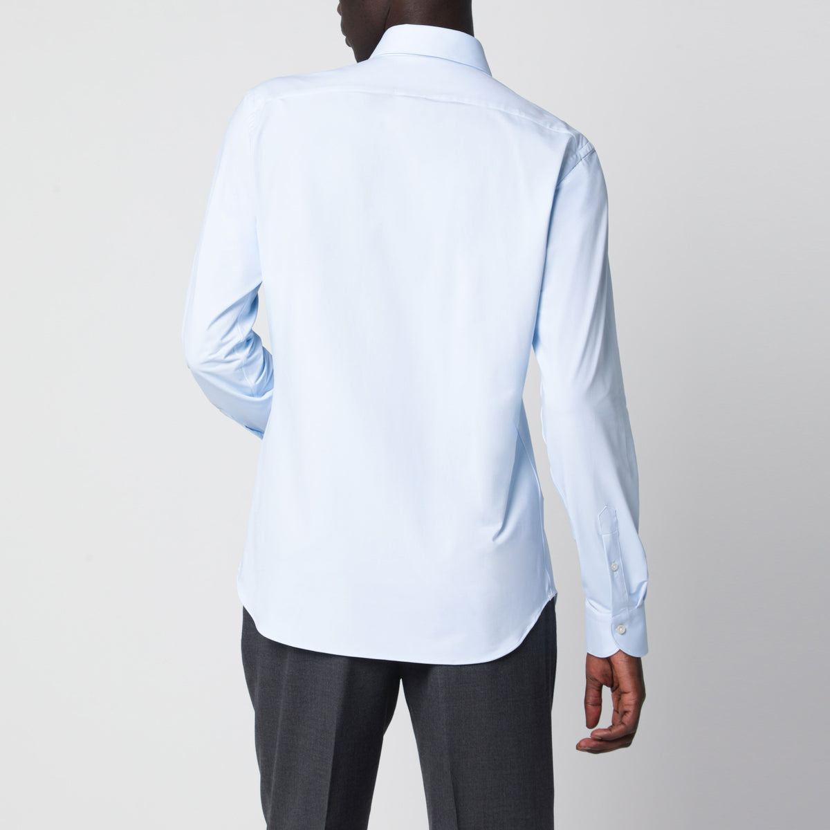 Camicia Active celeste chiaro in twill