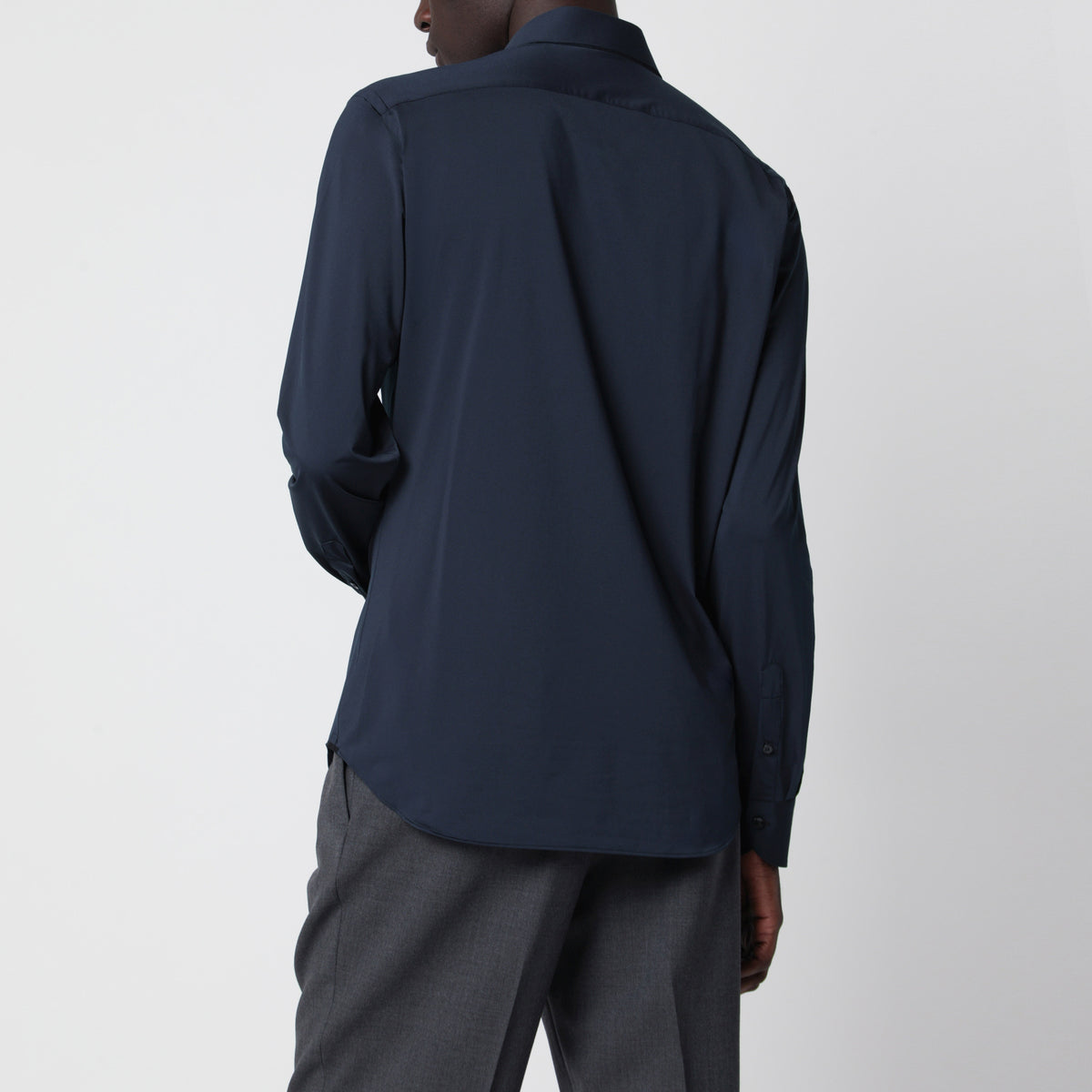 Camicia Active blu in twill