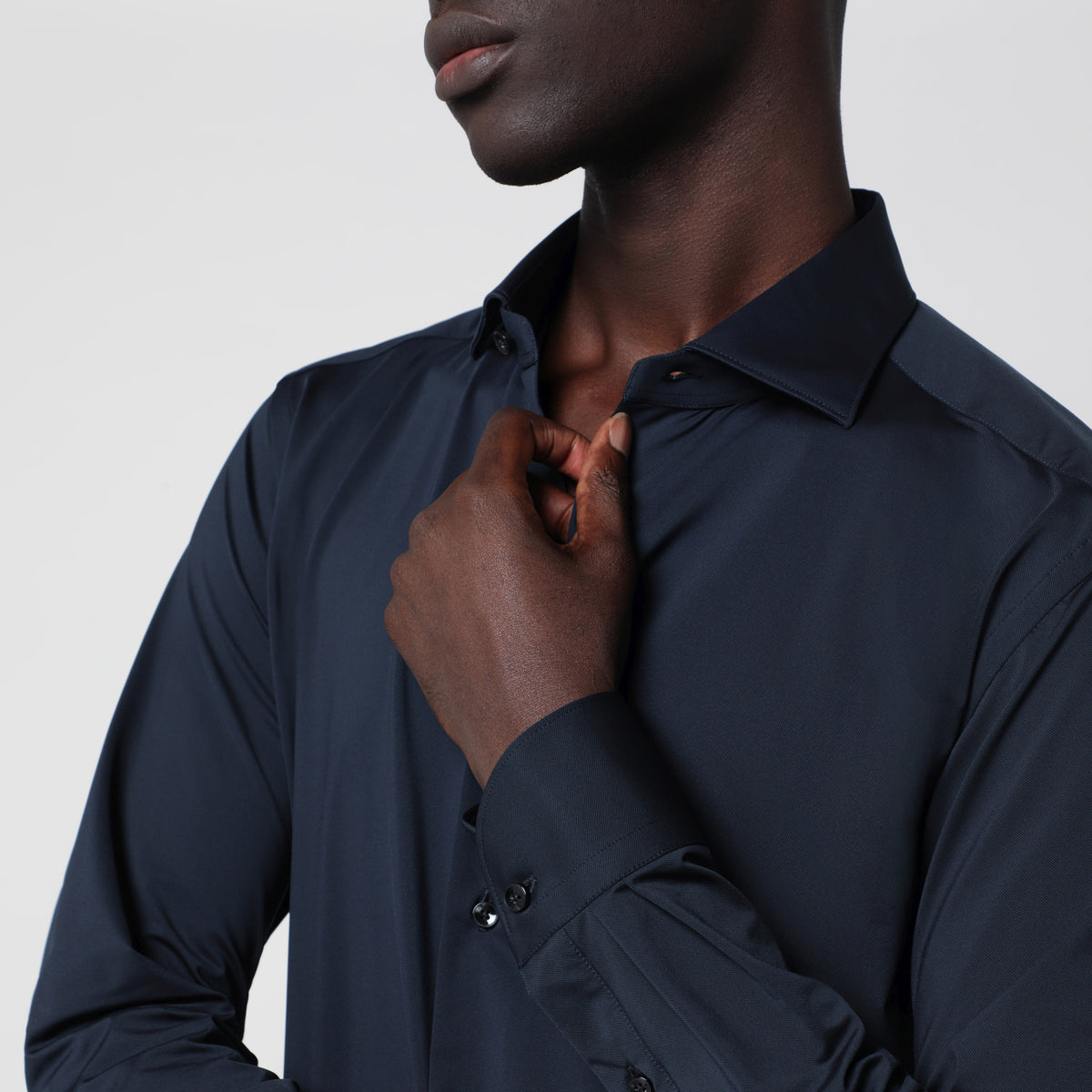 Camicia Active blu in twill