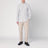 Camicia a righe bianca/beige