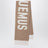 Sciarpa taupe in lana con logo
