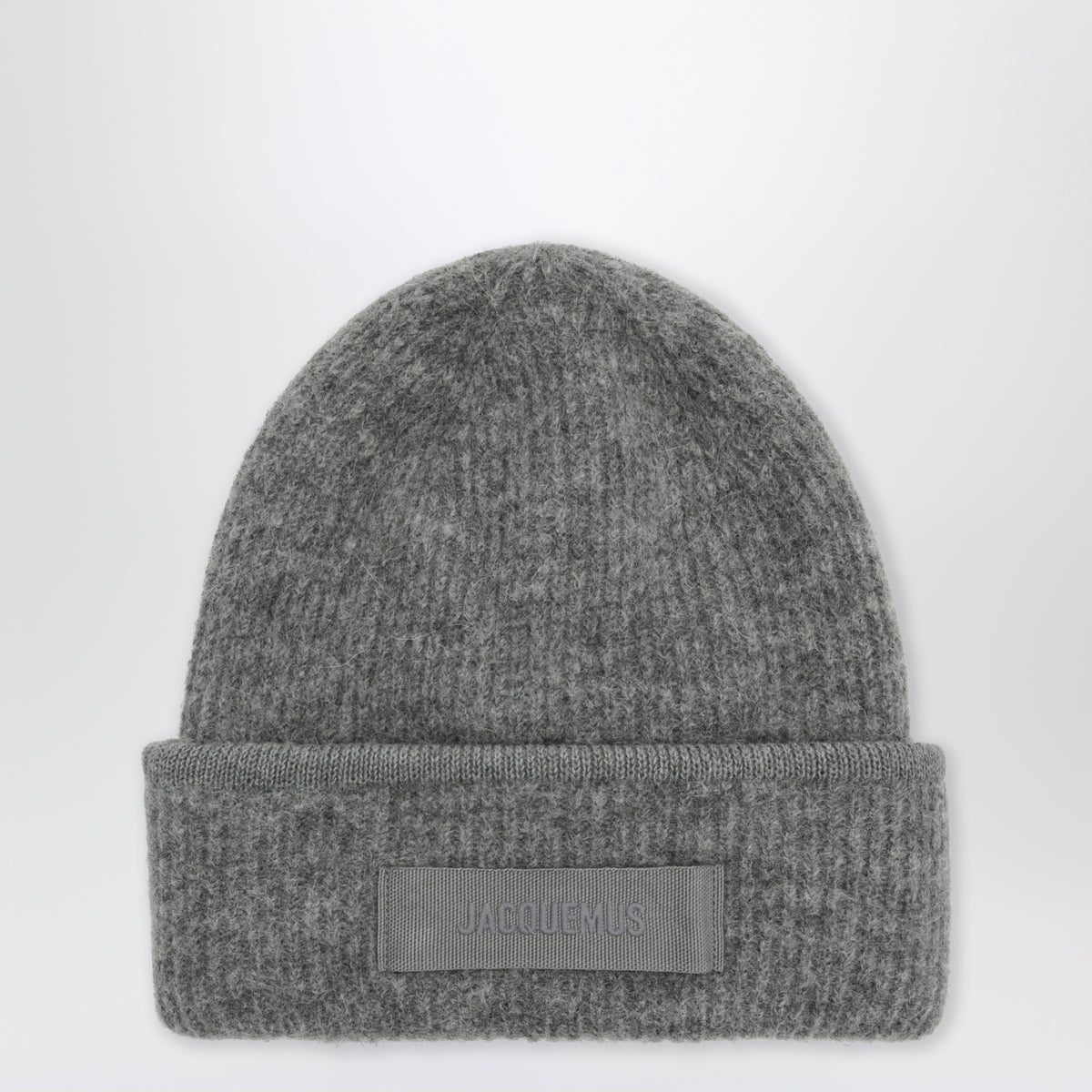 Berretto Gros Grain grigio scuro in misto alpaca