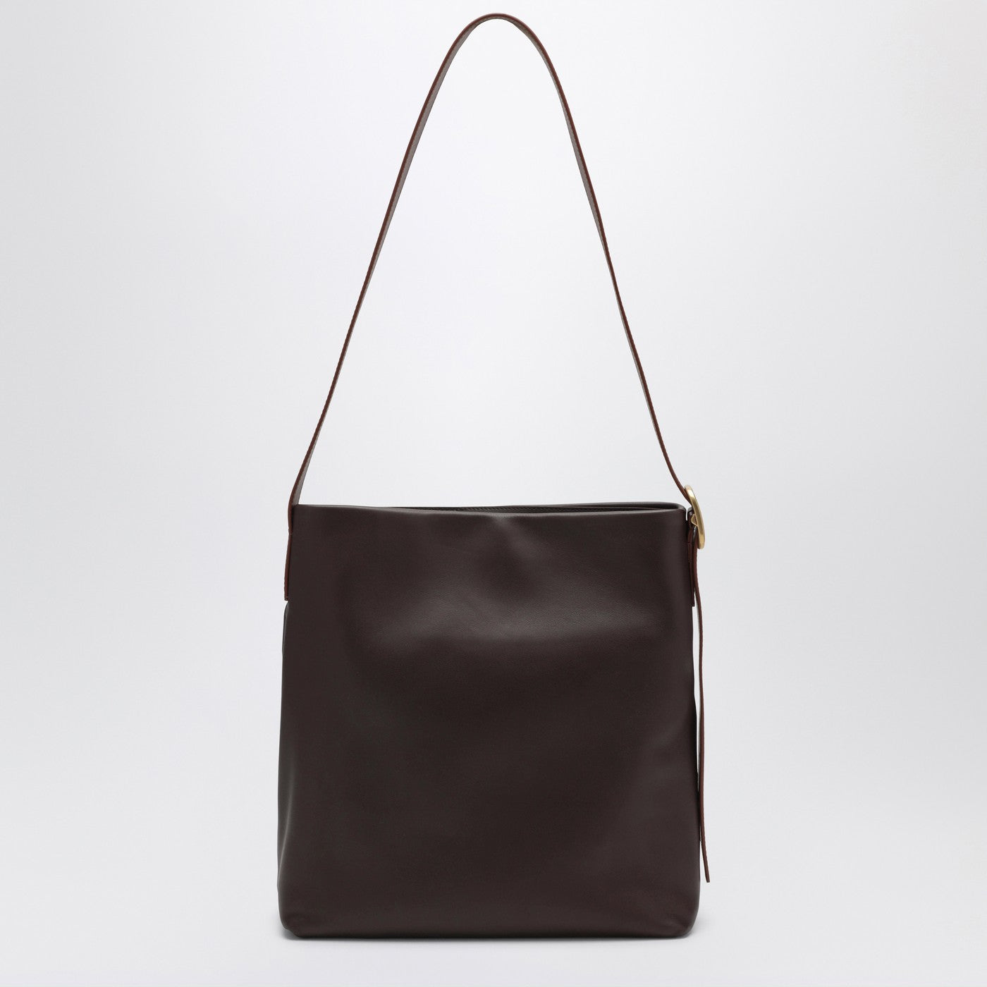 Borsa Draped Tote marrone