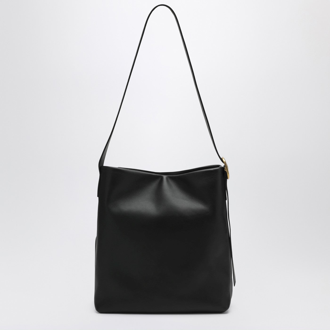 Loewe Draped Tote bag in black leather | TheDoubleF