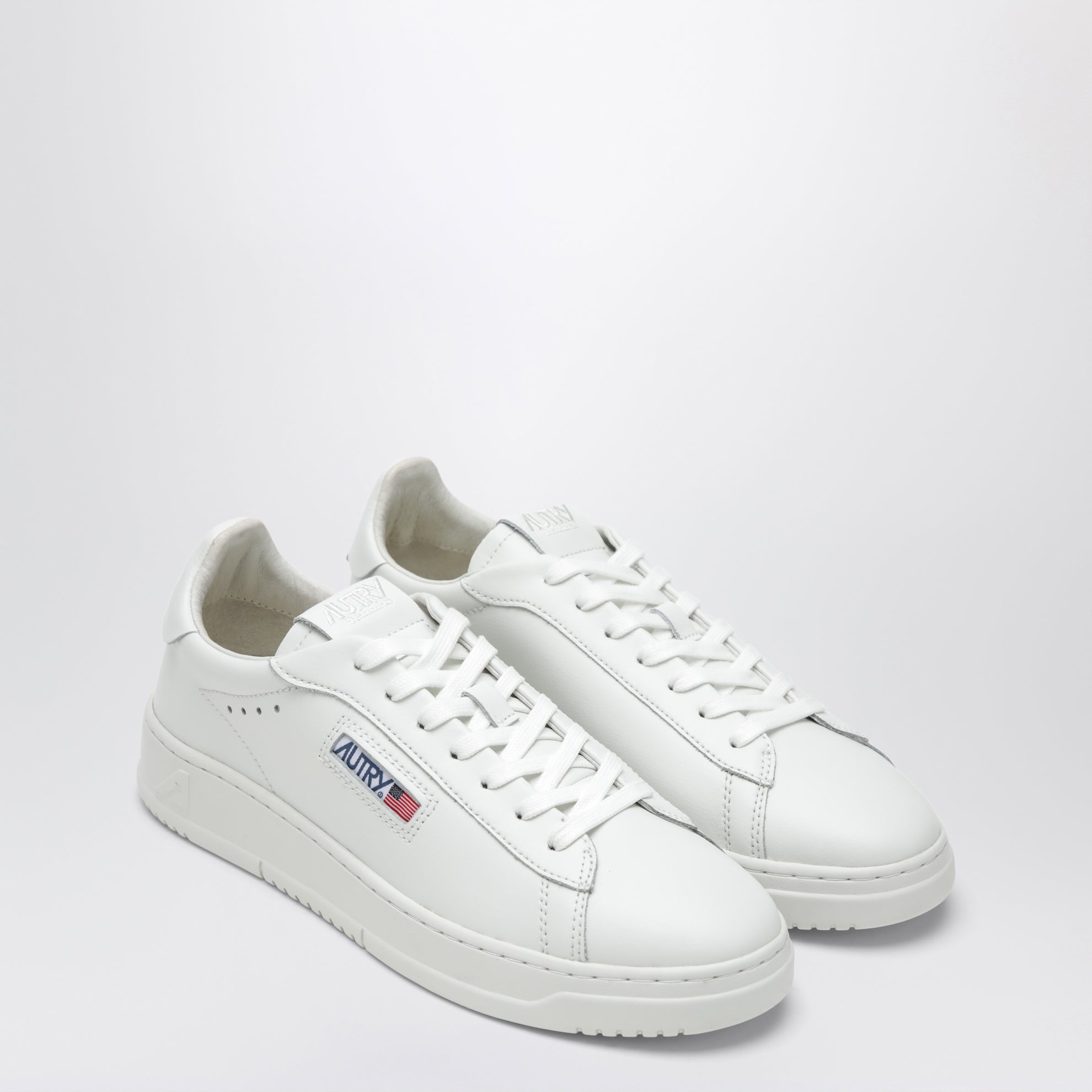 Baskets basses Dallas Low en cuir blanc