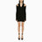 Black ribbed mini dress with cut out
