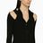 Black ribbed mini dress with cut out
