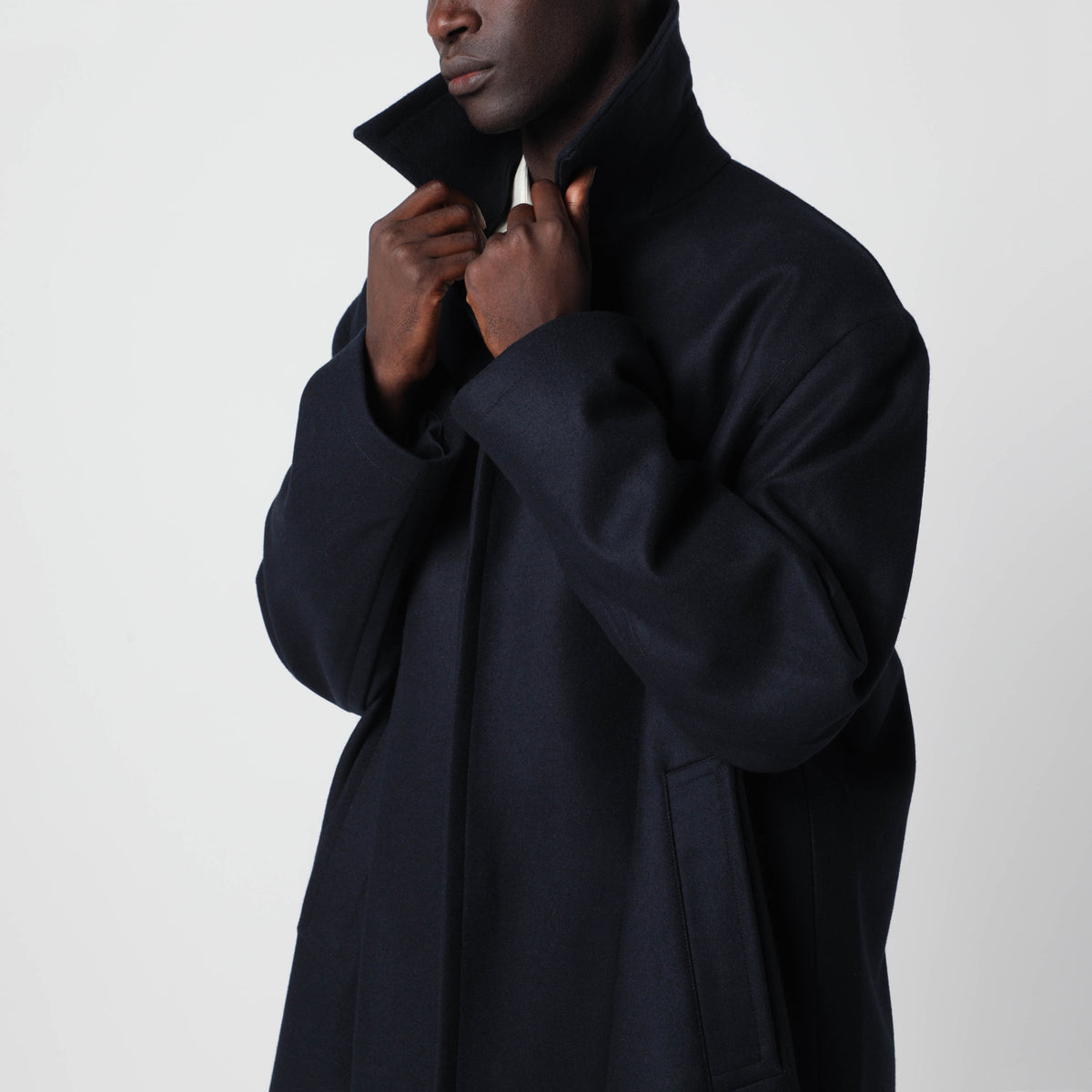 Cappotto Ady navy in lana