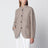 Giacca beige mélange in lana