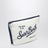 White/blue pouch with logo