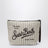 Beige striped Aline pouch