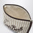 Beige striped Aline pouch