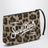 Leo zip-up clutch bag in a wool blend