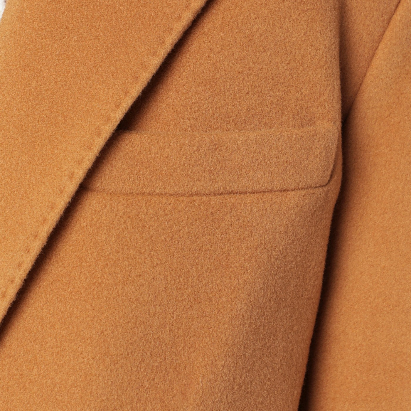 Manteau camel en laine mélangée