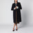 Cappotto monopetto blu in misto lana