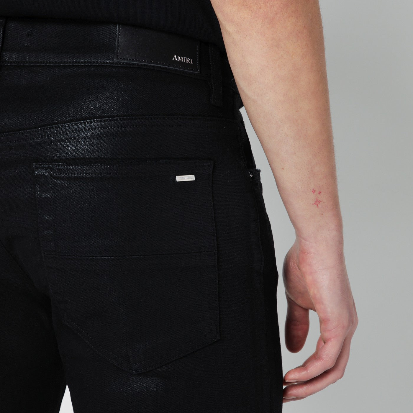Black Wax skinny jeans