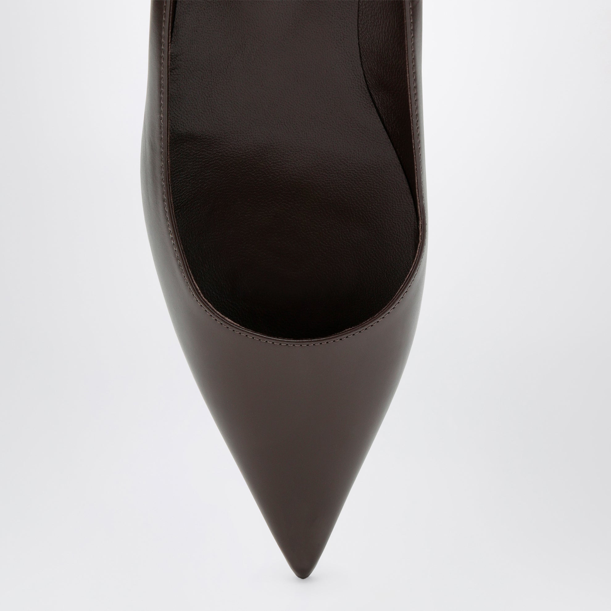 Amelia 35 Pumps aus Leder in Chocolate