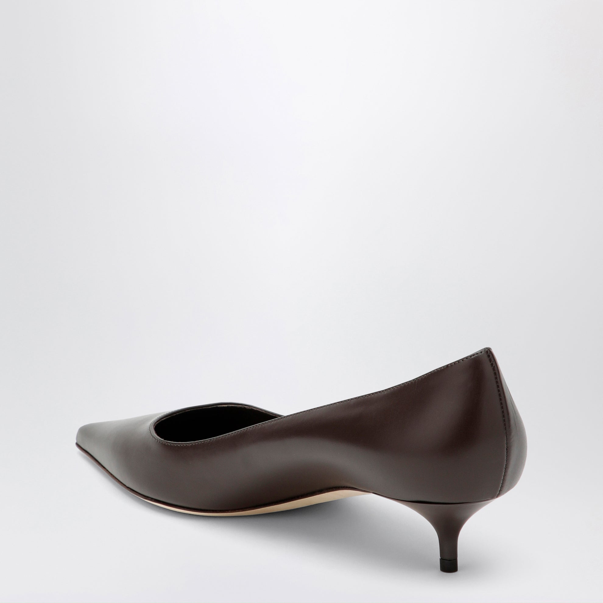 Amelia 35 Pumps aus Leder in Chocolate