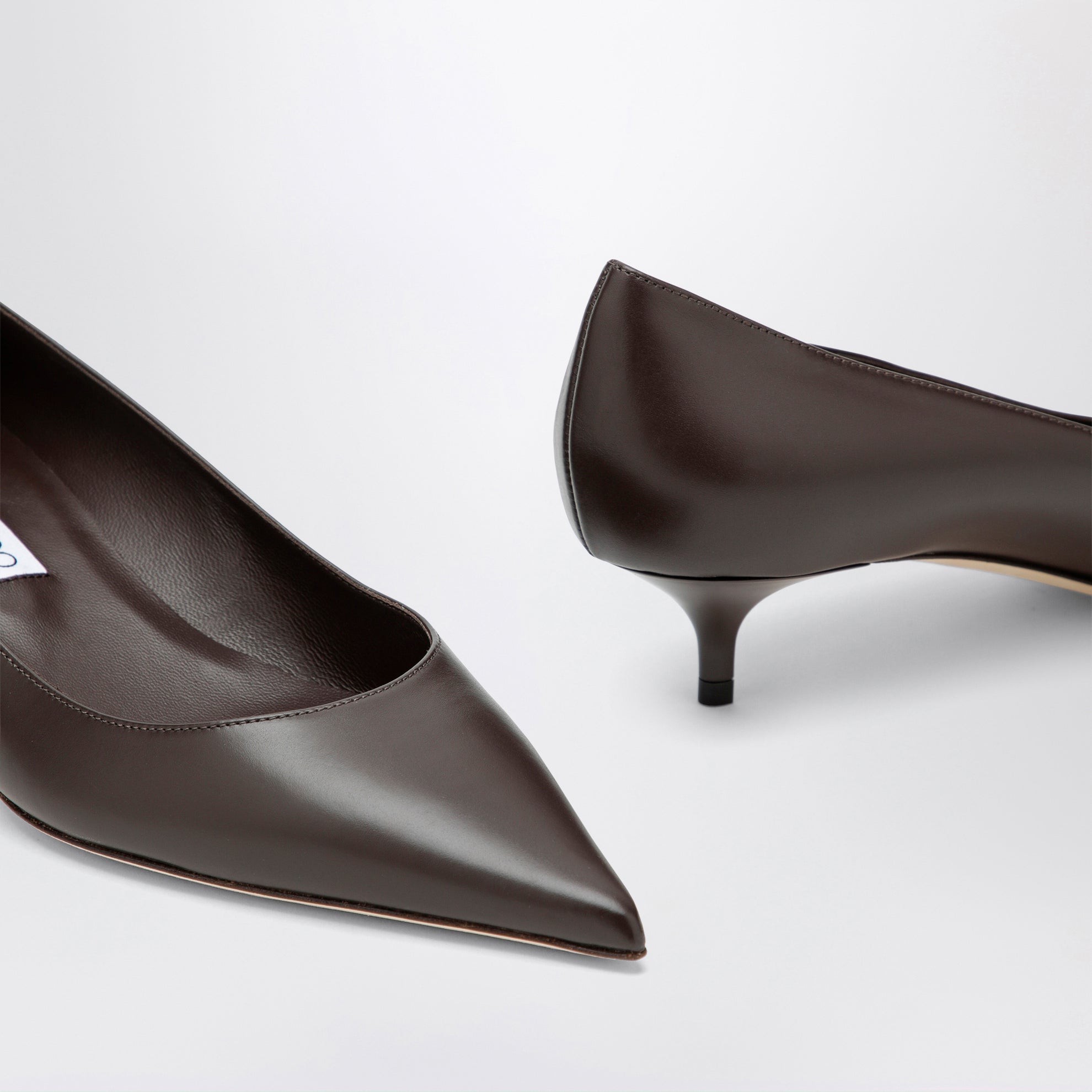 Amelia 35 Pumps aus Leder in Chocolate