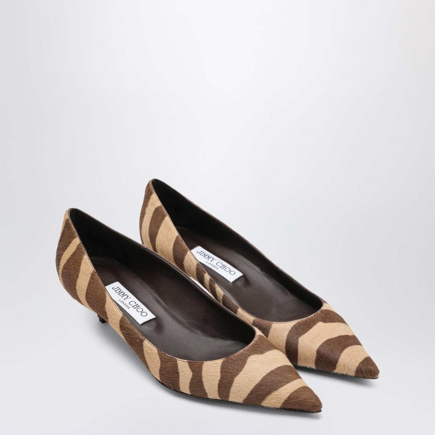 Jimmy Choo Amelia pumps in zebra-print pony hair | TheDoubleF