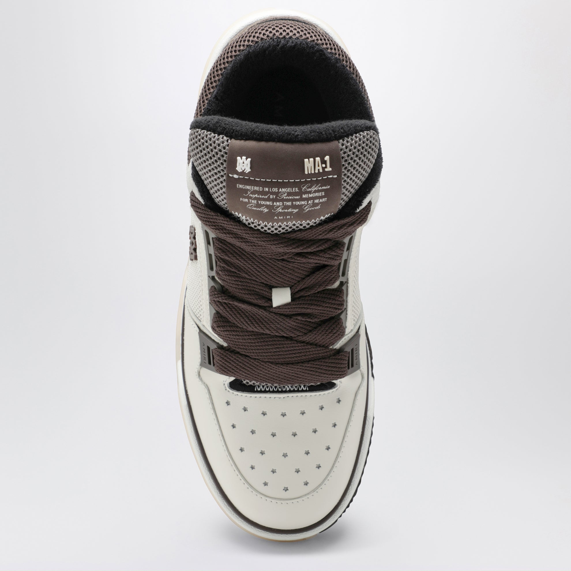 Sneaker MA-1 in pelle marrone