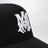 Black baseball cap with logo