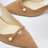 Amita 45 slingbacks in toffee suede