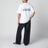 White cotton T-shirt with logo print