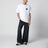 White cotton T-shirt with logo print