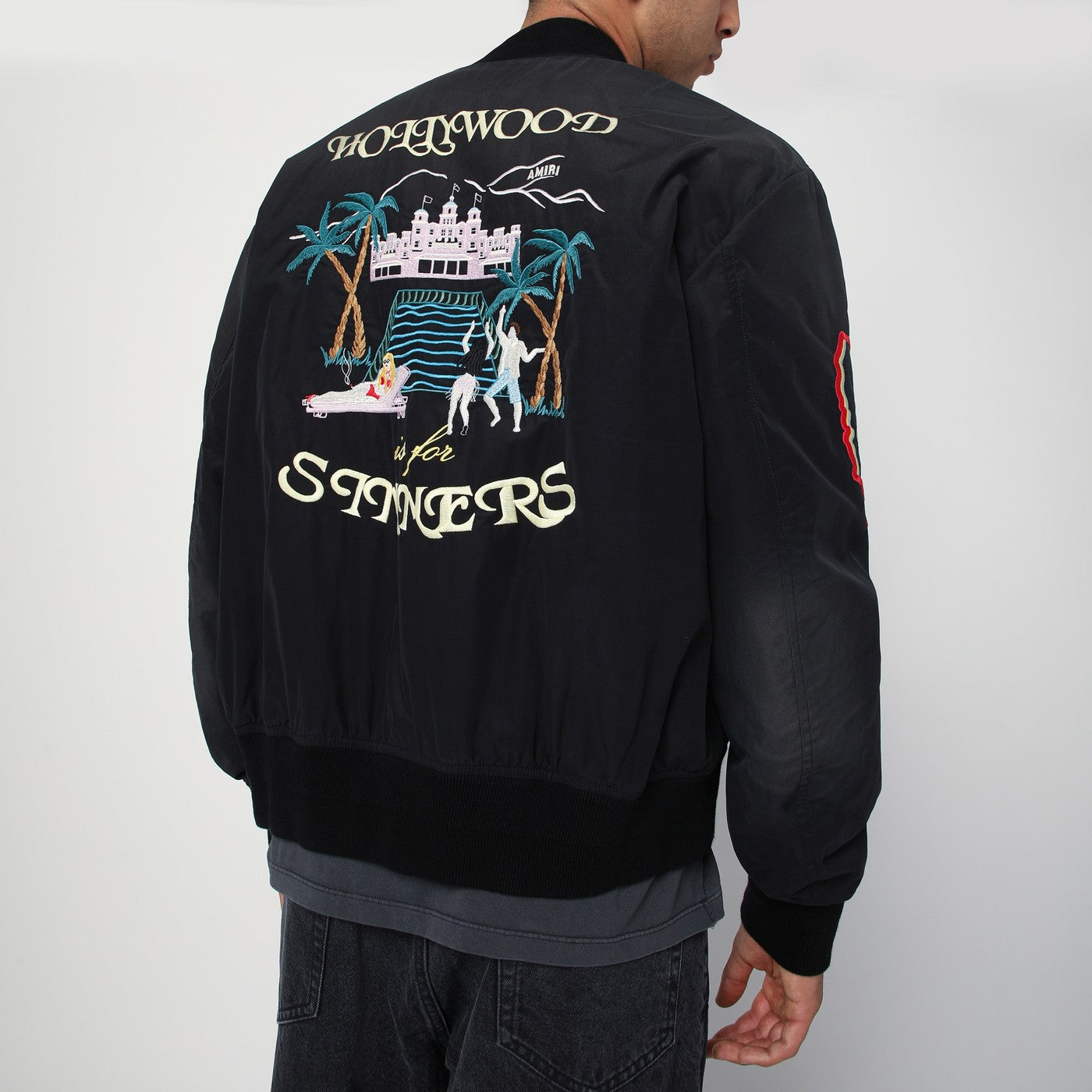 AMIRI Dragon Nylon Bomber サイズ48 ブラック 未使用 AMIRI Black 