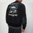 Black cotton and nylon bomber jacket