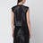 Brown Ampas vest in pony-effect leather