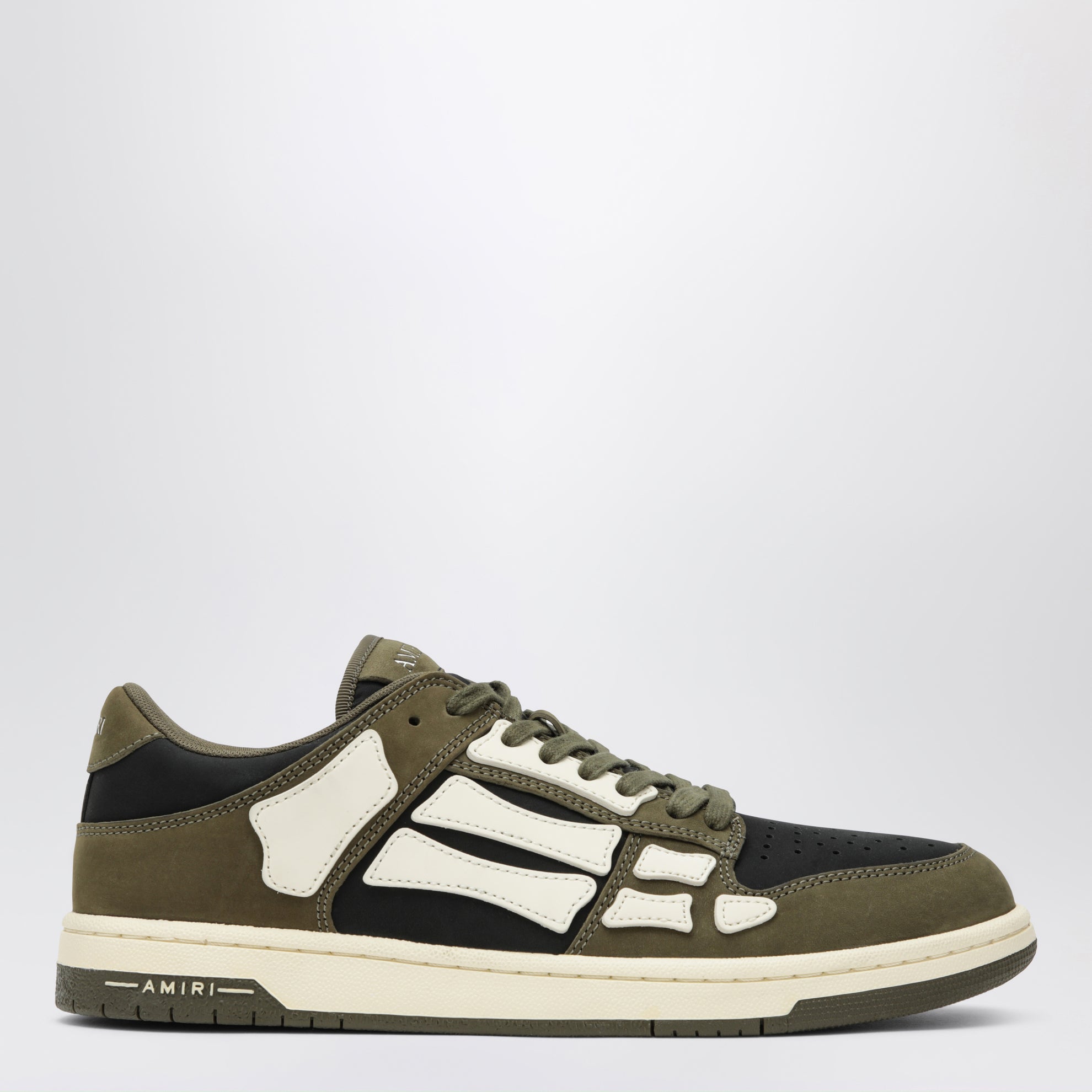 Sneaker Skel Top Low nera/verde militare/bianca