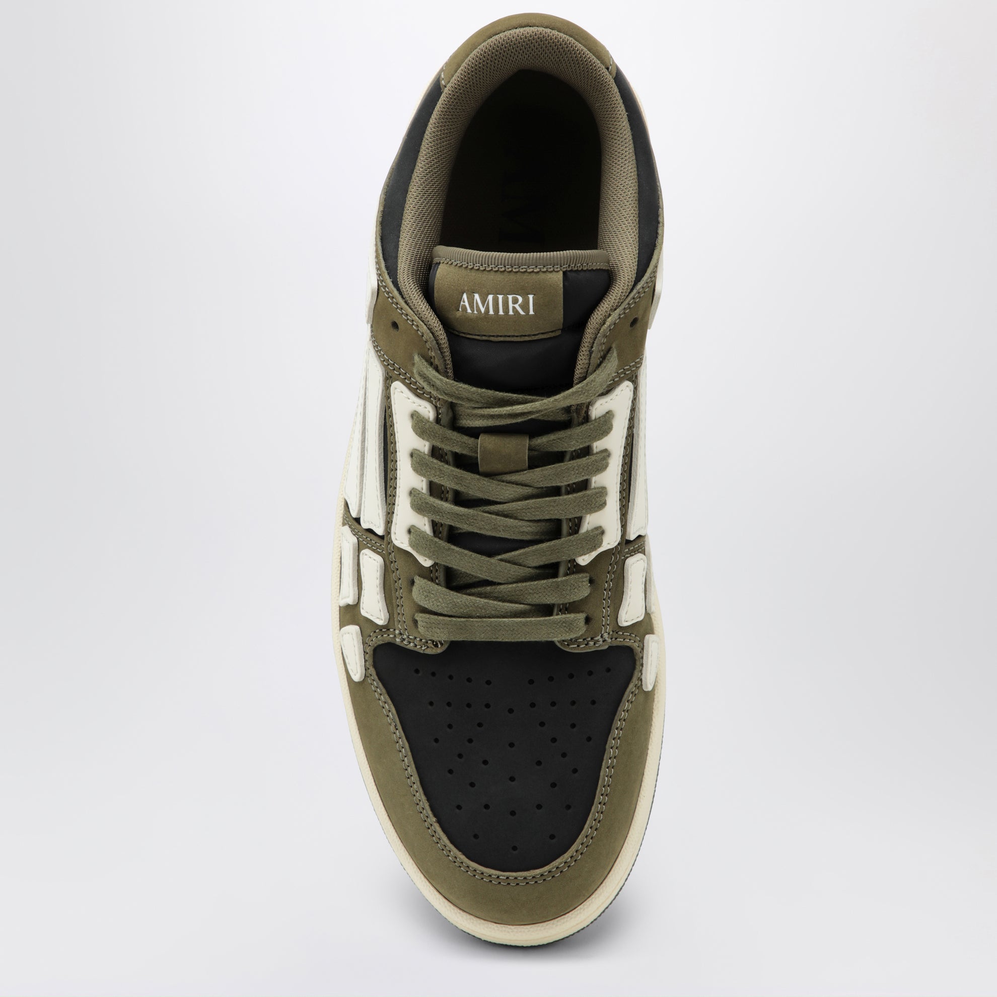 Sneaker Skel Top Low nera/verde militare/bianca