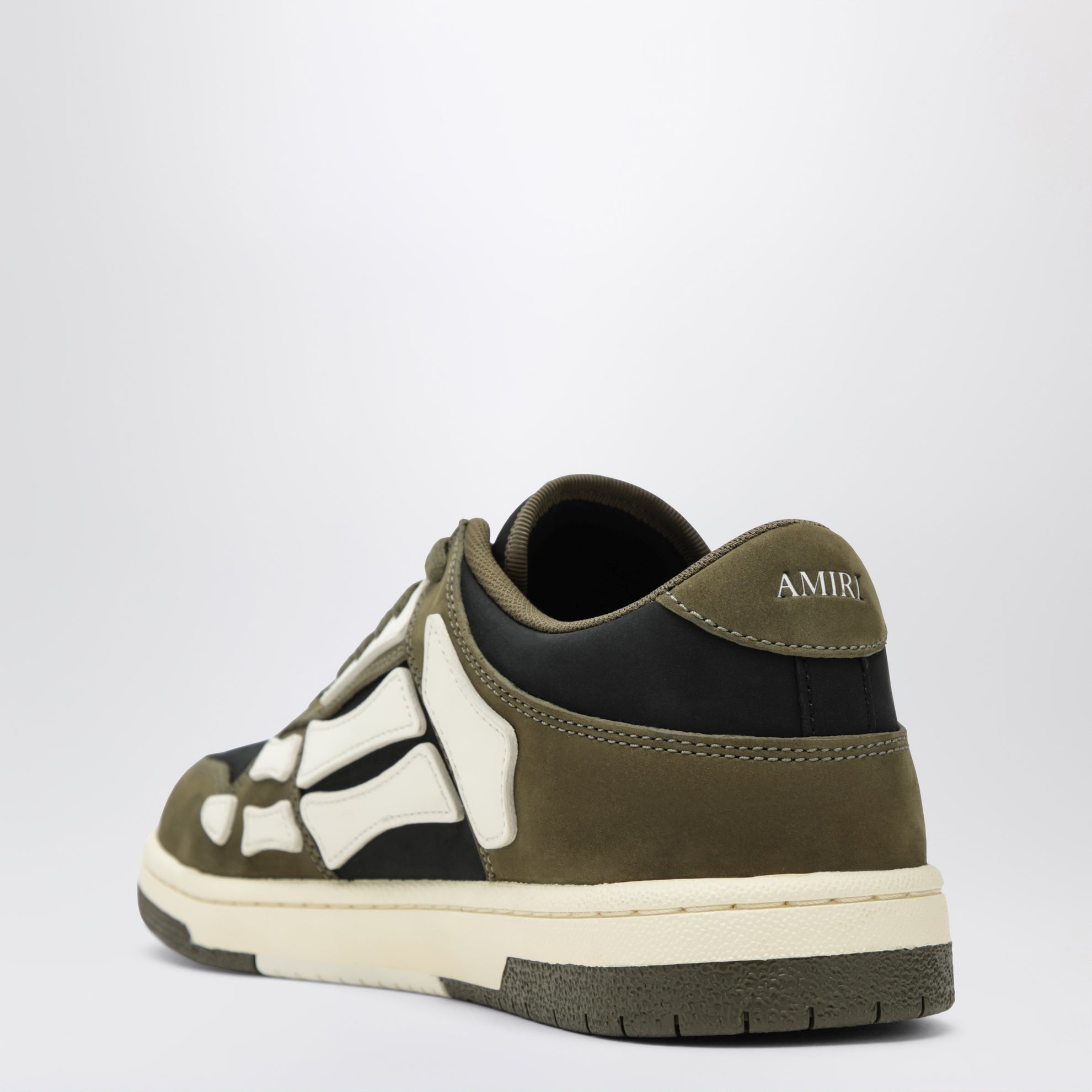 Sneaker Skel Top Low nera/verde militare/bianca