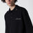 Black oversize cotton polo shirt