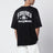 T-shirt Hollywood nera in cotone