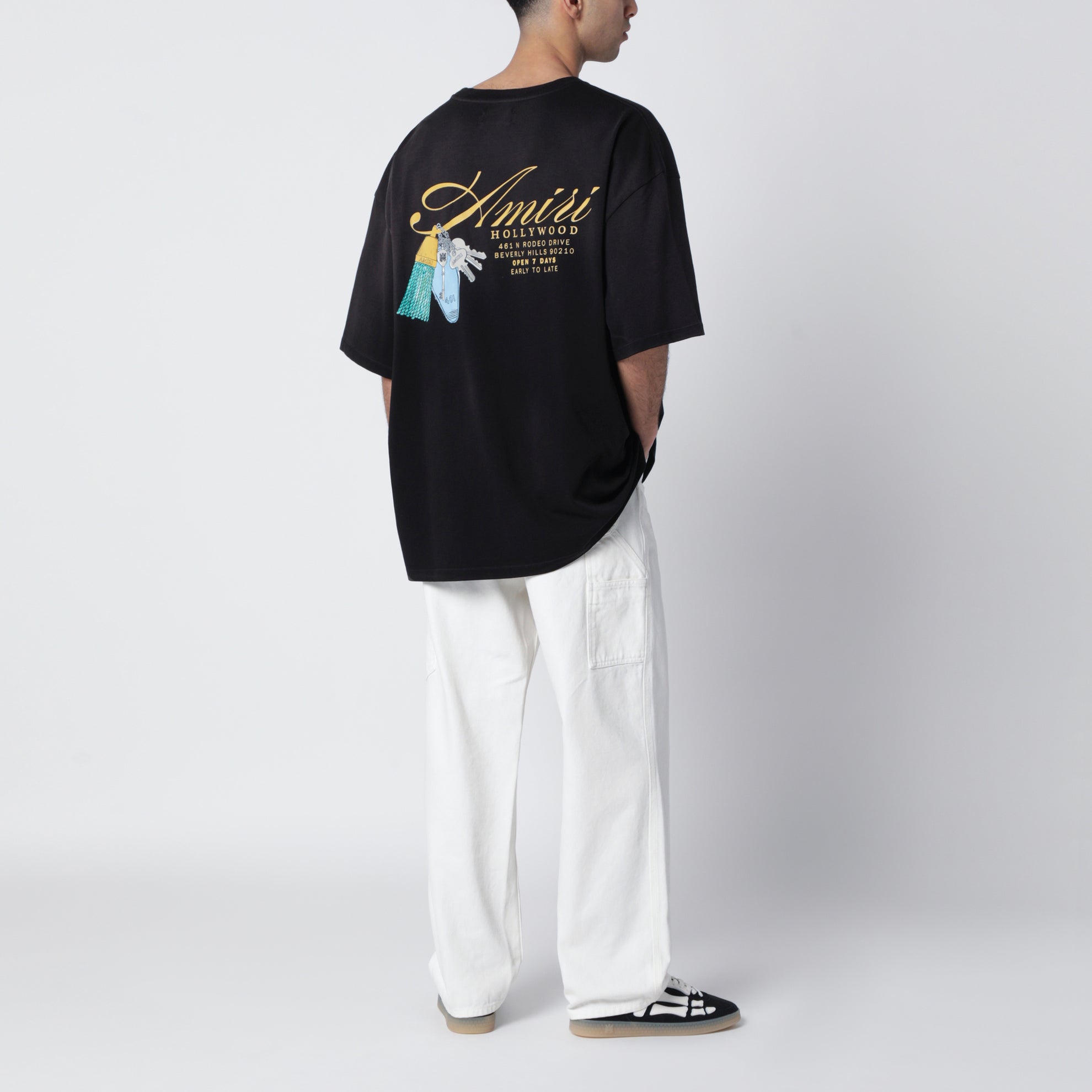 Chateau Keys black cotton T-shirt