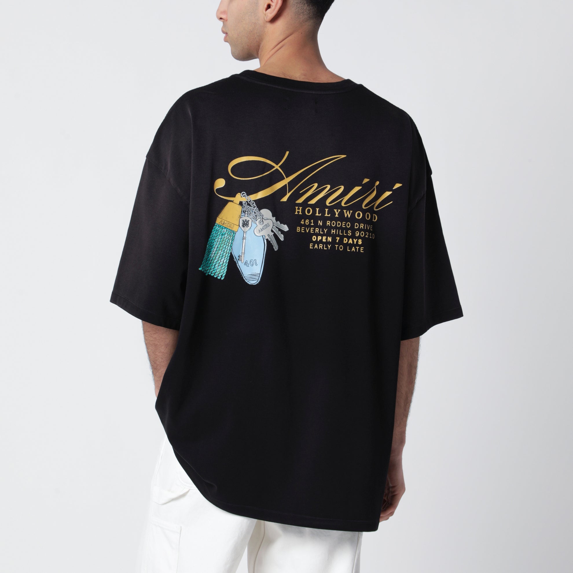 Chateau Keys black cotton T-shirt