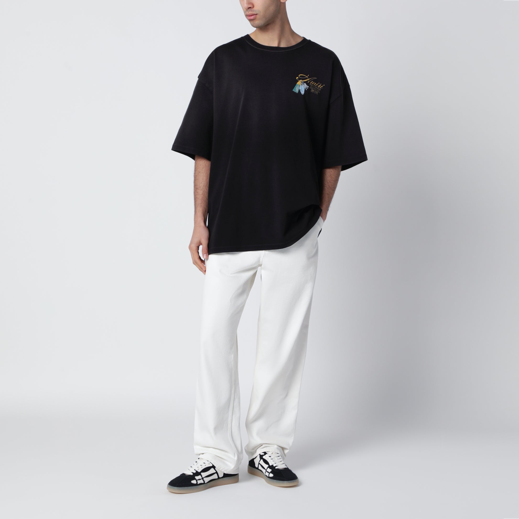 Chateau Keys black cotton T-shirt