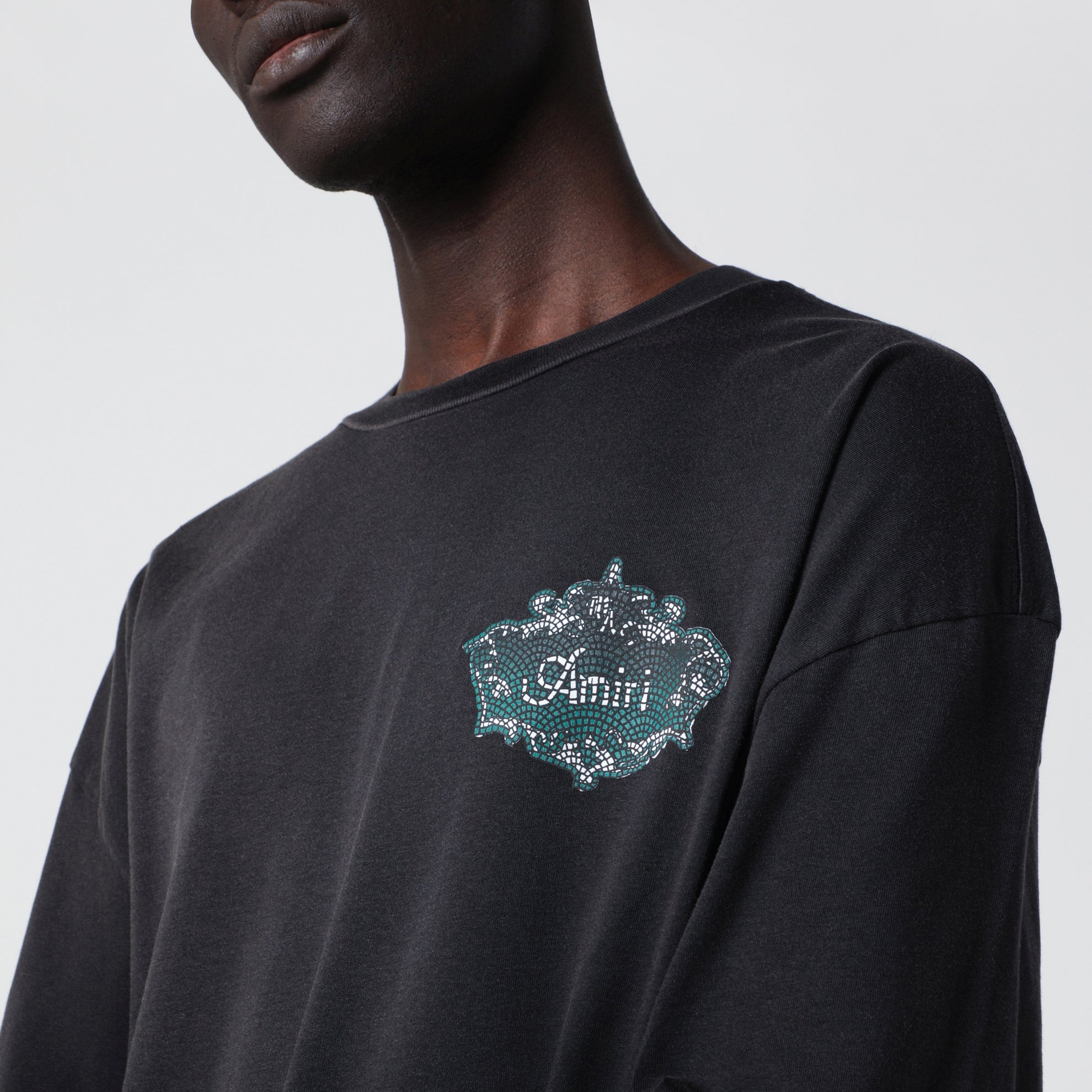 T-Shirt Noir En Coton Avec Logo