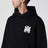 Felpa con cappuccio nera con logo